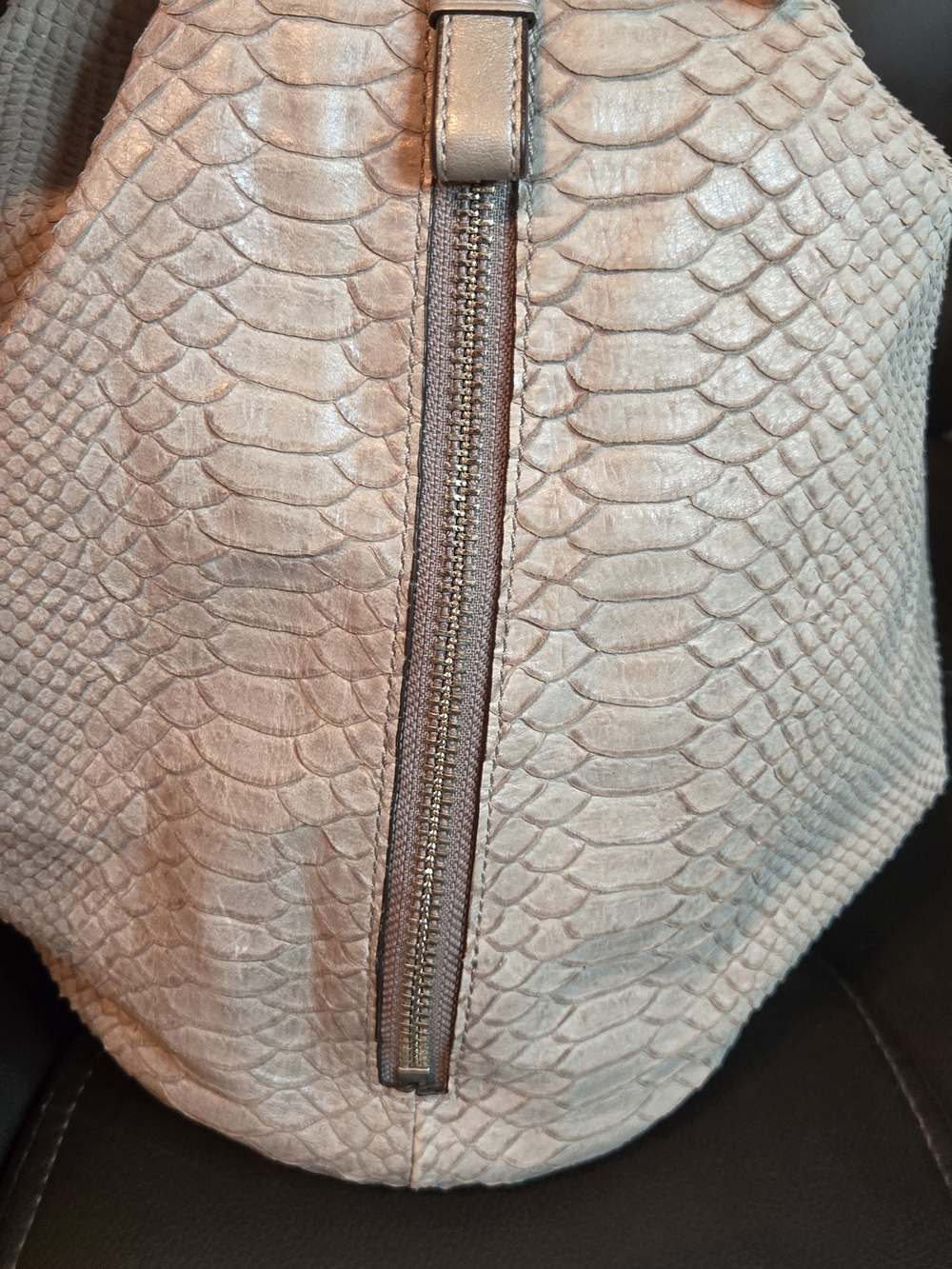 Coach Madison Marielle Python-Embossed Drawstring Bucket Bag - Picture 10 of 12